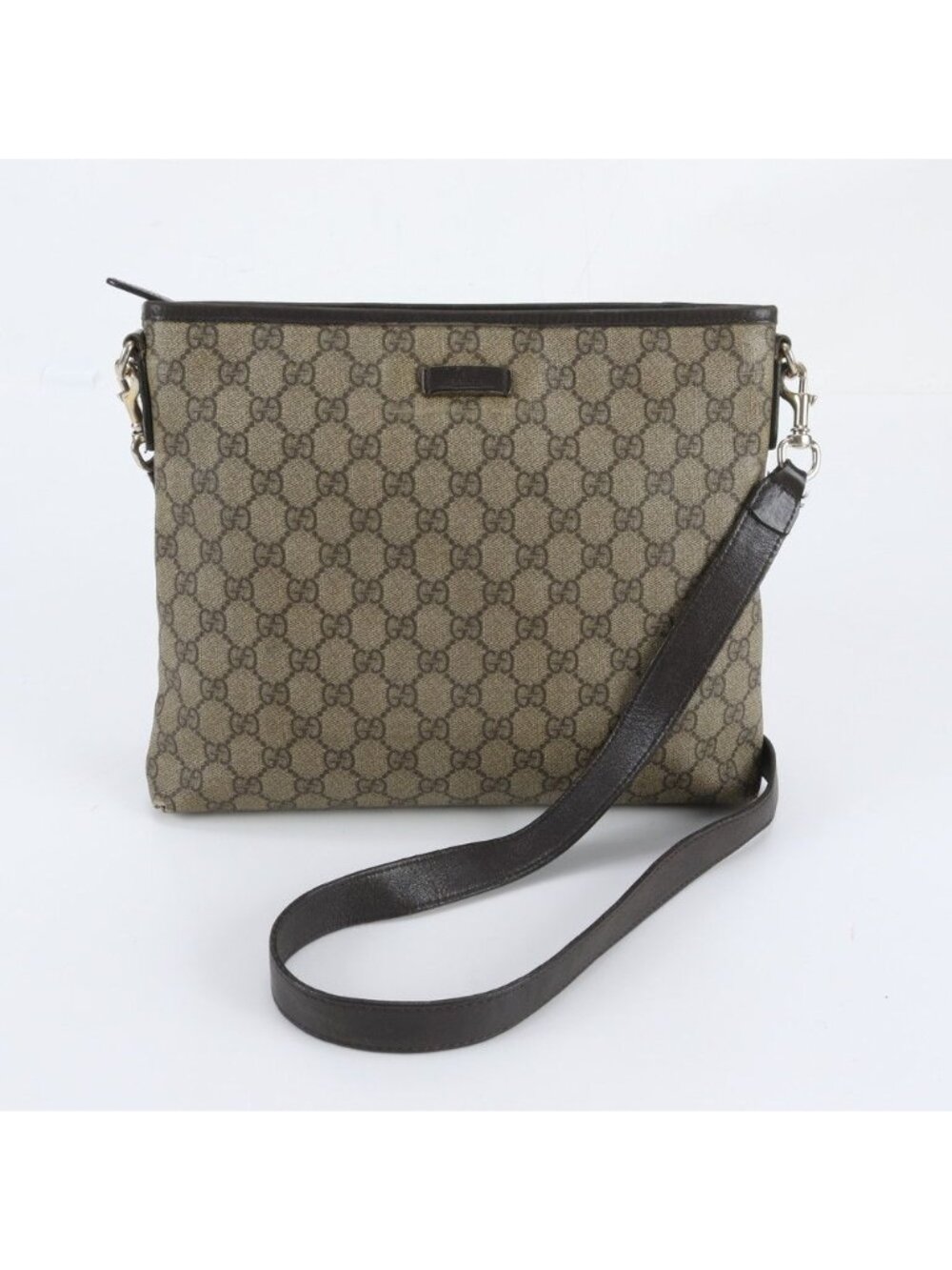 Gucci GG Supreme Leather Shoulder Bag